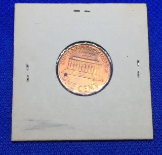 1969 Lincoln Cent Counterstamped Apollo 11 Moon Landing 7/20/69 Penny Coin 2