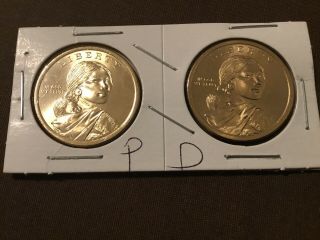 2017 P&d Sacagawea Native American Dollars Set From Uncirculated Rolls