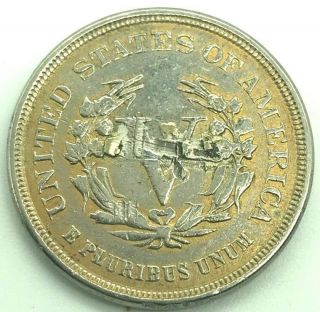Rare 1883 " Racketeer " Gold - Plated Liberty V Nickel,  No " Cents " On Reverse