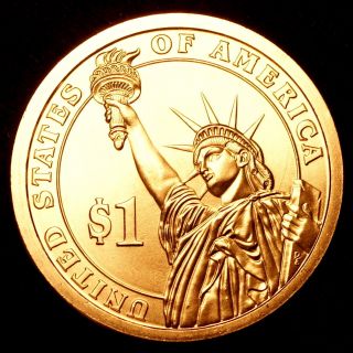 2012 D Benjamin Harrison Presidential Dollar Pos A From U.  S.  Roll
