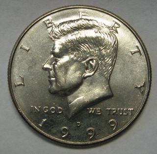 1999 - D John F Kennedy Clad Half Dollar Choice Bu From Set Dutch