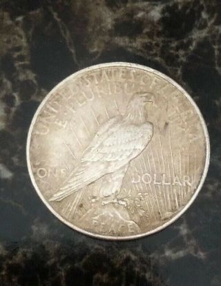 1922 - S Silver Liberty Peace Dollar $1 Us Coin