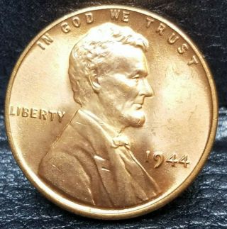 1944 Lincoln Wheat Penny Cent - Choice/gem/ Brilliant Uncirculated 71