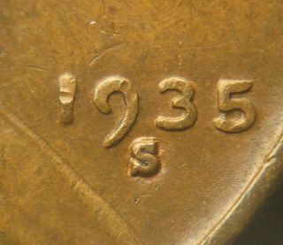 1935 - S Lincoln Cent With Rpm - 001