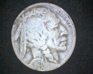 1926 - D Indian Head Buffalo Nickel 16866