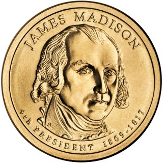 2007d $1 James Madison - Fourth U.  S.  President Bu