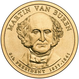 2008d $1 Martin Van Buren - Eighth U.  S President Bu