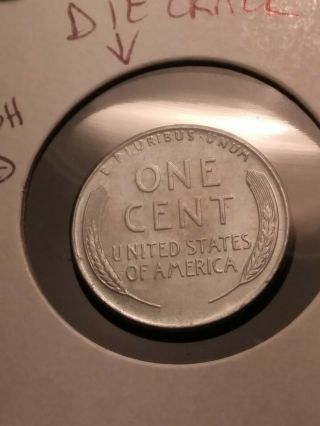 WOW SCARCE CLASHED REVERSE 1943 P steel penny Error DDO HIGHLY UNCIRCULATED 4