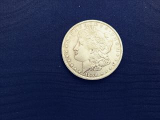 1889 Morgan Silver Dollar Old Piece Of Masking Tape Was Over Face