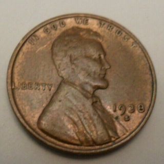 1938 S Lincoln Cent / Penny Xf - Extremely Fine