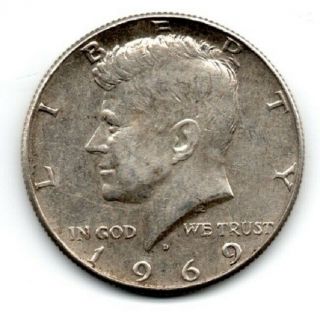 1969 - D Kennedy Silver Half Dollar