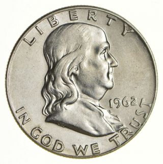 1962 - D Franklin Half Dollar Brilliant Uncirculated - Bu