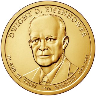 2015d $1 Dwight D.  Eisenhower 34th U.  S.  President - Pos B - Bu