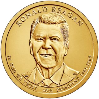 2016 D $1 Ronald Reagan 40th U.  S.  President - Bu