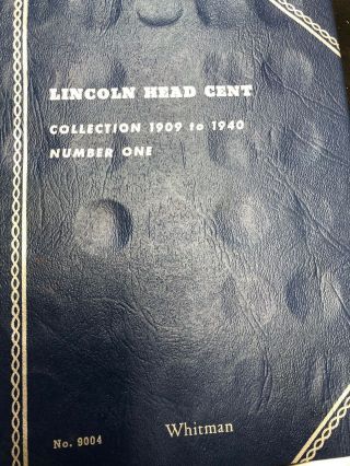 1909 To 1940 Lincoln Cent Incomplete Set