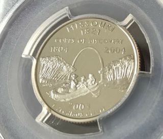 2003 - S State Series Missouri Quarter Dollar Pr69dcam Pcgs Proof.  25 Cents