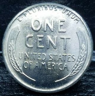 1943 - S Steel Wheat Penny Cent - " Stunning " Gem/ Brilliant Uncirculated 45