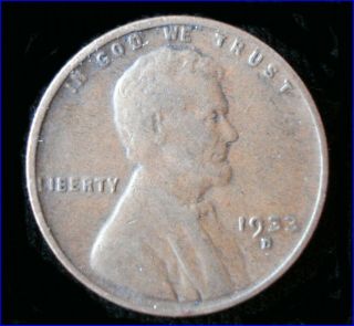 1933 D Denver Lincoln Cent Same Penny As In Provided Photo