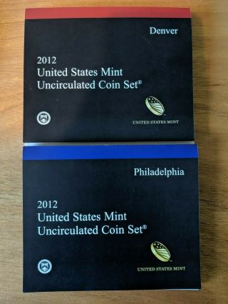 2012 Us P & D 28 Coin Uncirculated Set -