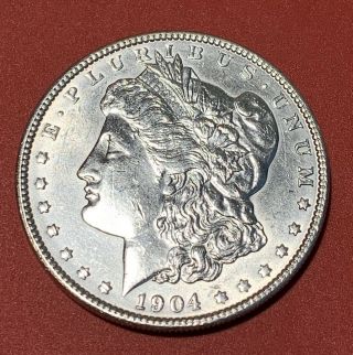 1904 P Morgan Silver Dollar 90 Silver $1 Coin