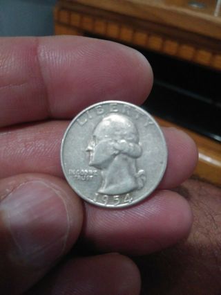 1954 D Washington Quarter 90 Silver Great Shape In Family For Many Years