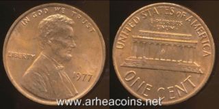 United States,  1977 One Cent,  Lincoln Memorial - Uncirculated
