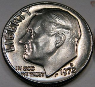 1972 P D Roosevelt Dime Coin Set Of 2 Brilliant Uncirculated Set Coin 