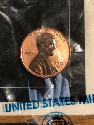 2019 W Lincoln Cent Reverse Proof From Silver Set In Un - Opened Package