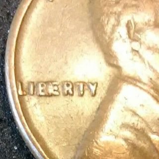 1955 D Bie Error Die Chip Crack Lincoln Wheat Penny One Cent U.  S Coin
