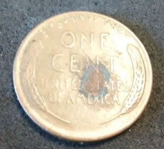 1955 D BIE ERROR Die Chip Crack Lincoln Wheat Penny One Cent U.  S Coin 3