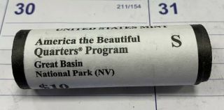 2013 S Great Basin Nevada Quarter Roll U.  S.  " Bu " Atb Series