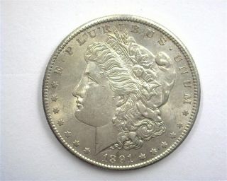 1891 - S Morgan Silver Dollar Near Gem Uncirculated Better Date