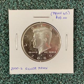 2000 - S Silver Proof Kennedy Half Dollar - Proof 65