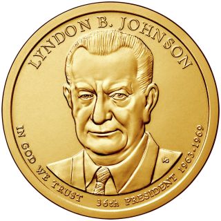 2015d $1 Lyndon B.  Johnson - 36th U.  S.  President - Position B - Bu