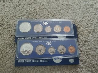 2 1967 Us Special Set 5 Coins With Kennedy Half Dollar