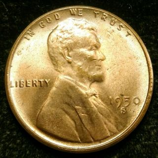 1951 - S Nicely Toned Bu/uncirculated Lincoln Cent Wheat Penny