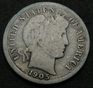 Usa Barber Dime 1905 - Silver - 751