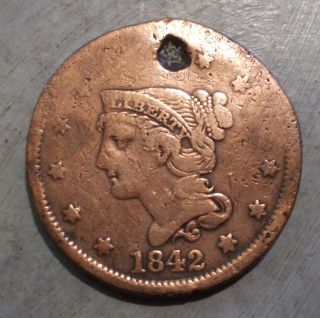1842 U.  S.  Large Cent,  One Cent