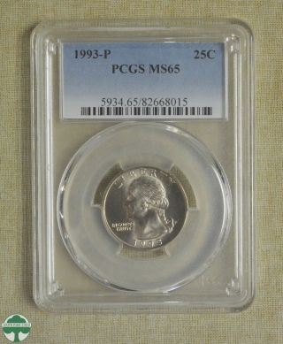 1993 - P Washington Quarter - Pcgs Certified - Ms65