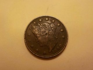 1890 Liberty Head " V " Nickel - Solid Details - Tough Date