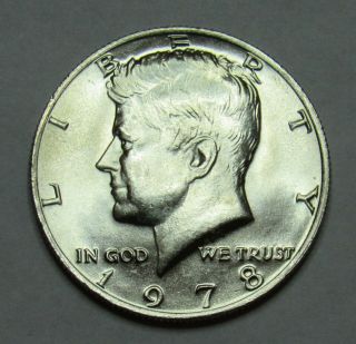 1978 P Kennedy Half Dollar In Bu