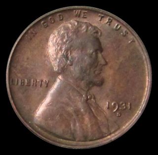 1931 D Lincoln Wheat Cent Brown Uncirculated