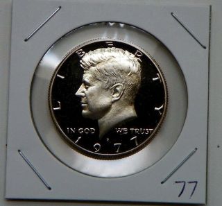 1977 S Proof Kennedy Half Dollar Coin U.  S