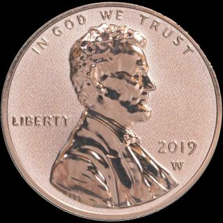 2019 W Lincoln Cent Reverse Proof With Ogp