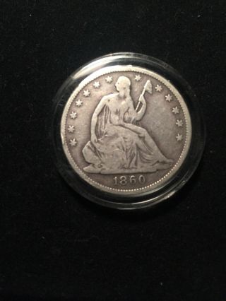 1860 Seated Liberty Half Dollar - Civil War Era Coin Silver