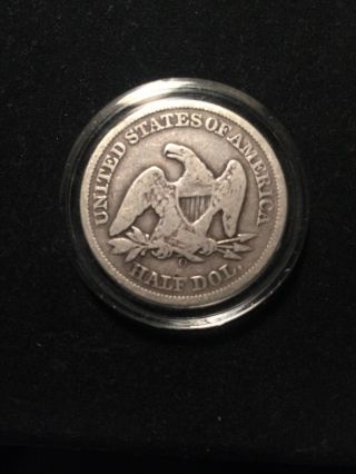 1860 SEATED LIBERTY HALF DOLLAR - CIVIL WAR ERA COIN Silver 2
