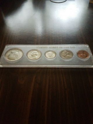 1964 Us Special Set,  5 Coins,  All 90 Silver Except Nickel & Cent Kennedy