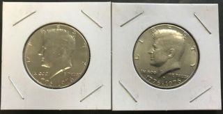 1776 - 1976 P&d Kennedy Half Dollar - Bi Centennial