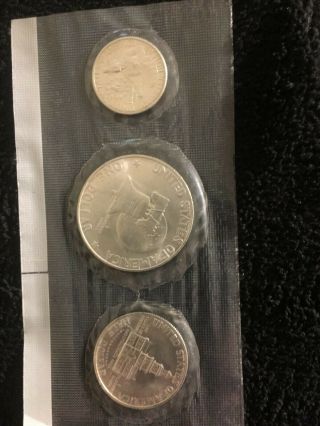 1976 - S 3pc Bicentennial set.  Proof 40 Silver Eisenhower Dollar.  Half.  Quarter 3