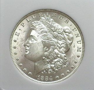 1884 - O Morgan Silver Dollar Near Gem Uncirculated Blast White